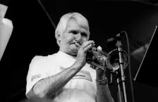 Conte Condoli, Brecon Jazz Festival, Powys, Wales, August 2000. Artist: Brian O'Connor