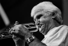 Conte Candoli, Buddy Shank Sextet, UK tour, c1995. Creator: Brian Foskett