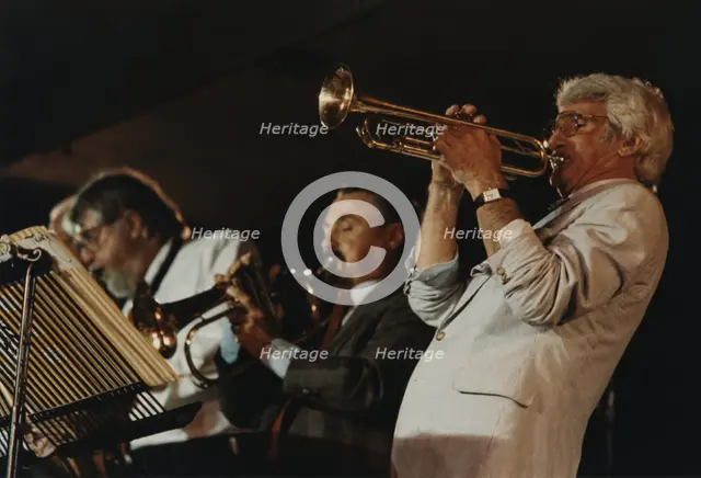 Conte Candoli, Shorty Rogers, Bud Shank, North Sea Jazz Festival, The Hague, Netherlands, 1991. Creator: Brian Foskett.