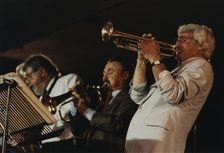 Conte Candoli, Shorty Rogers, Bud Shank, North Sea Jazz Festival, The Hague, Netherlands, 1991. Creator: Brian Foskett