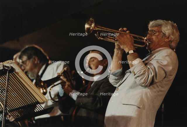 Conte Candoli, Shorty Rogers, Bud Shank, North Sea Jazz Festival, The Hague, Netherlands, 1991. Creator: Brian Foskett.