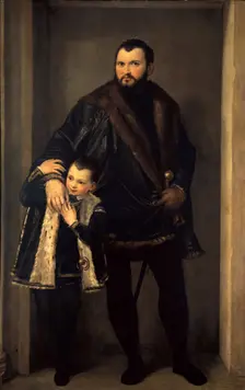 Conte Iseppo da Porto with his son Adrian, ca 1552