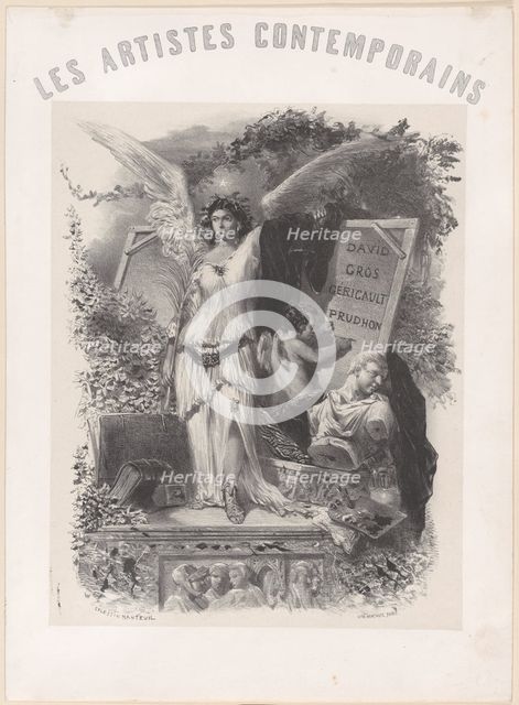 Contemporary Artists, ca. 1847. Creator: Célestin Nanteuil.