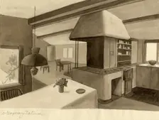 Contemporary interior c1950. Creator: Shirley Markham