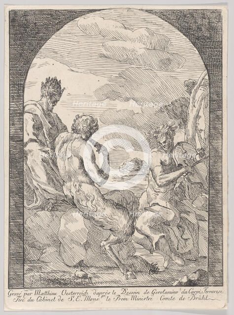 Contest between Apollo and Marsyas, ca. 1754. Creator: Girolamo da Carpi.