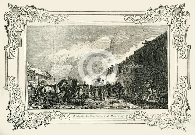 'Contests in the Streets at Monterey', 1849. Creator: Unknown.