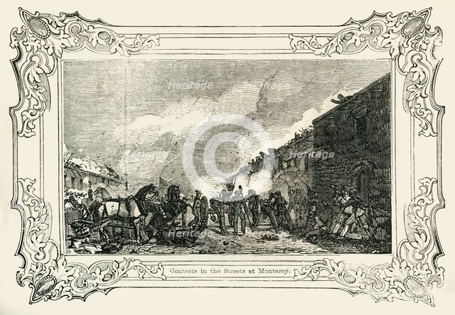 'Contests in the Streets at Monterey', 1849. Creator: Unknown.