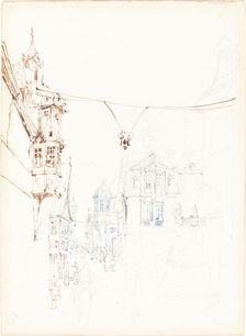 Continental Street Scene, 1860/1870. Creator: John Skinner Prout