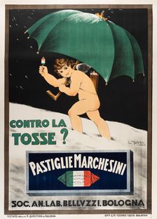 Contro la tosse? Pastiglie Marchesini, 1925. Creator: Yobbi, Luigi (1907-after 1945)
