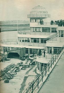 Control tower at Le Bourget Airport, Paris, c1936 (c1937)