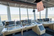 Control tower, Birmingham International Airport, West Midlands, 2018. Creator: Steven Baker