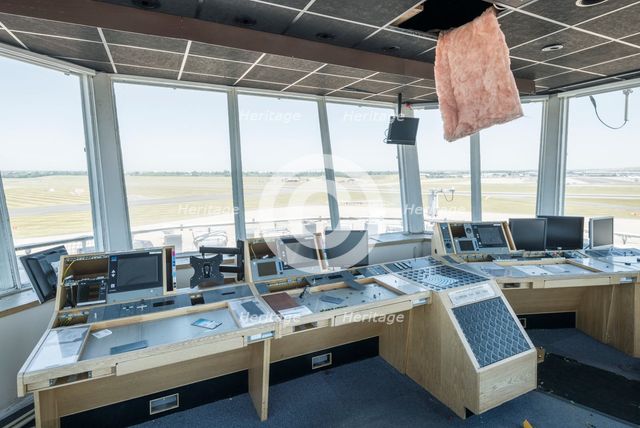Control tower, Birmingham International Airport, West Midlands, 2018. Creator: Steven Baker.