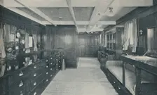 Control Centre of the Empress of Britain, chart-room and wheel-house 1936