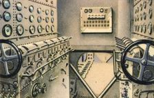 Control room on board the Dornier Do X flying boat, 1920s, (1932). Creator: Unknown
