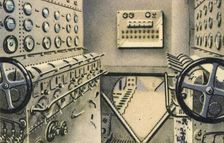 Control room on board the Dornier Do X flying boat, 1920s, (1932). Creator: Unknown