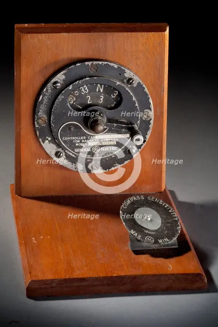 Controller, Magnetic Compass, General Electric, 2CA10E1, Wiley Post crash. Creator: General Electric Company.