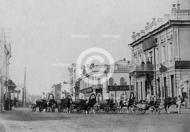 Convoy of the Irkutsk Voluntary Fire Society, 1894. Creator: R Prorokov.