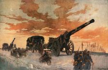 Convoi d'artillerie automobile 1918. Creator: Unknown