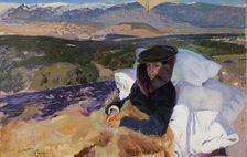 Convalescent Maria in El Pardo, 1906. Creator: Sorolla y Bastida, Joaquín (1863-1923)