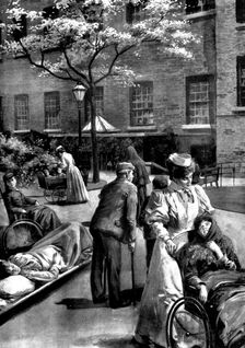 Convalescent: a sketch at the London Hospital, 1898. Creator: Unknown