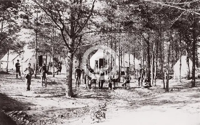 Convalescent Camp near Alexandria, 1861-65. Creator: Unknown.