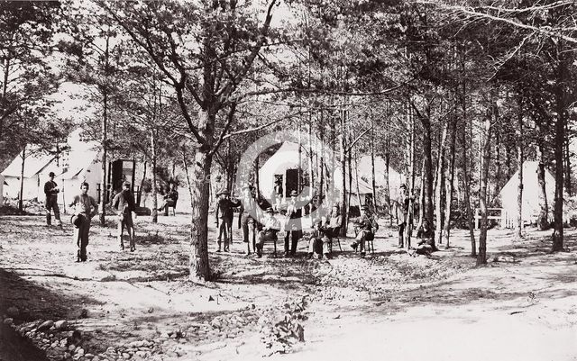 Convalescent Camp near Alexandria, 1861-65. Creator: Unknown.