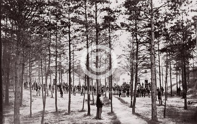 Convalescent Camp near Alexandria, 1861-65. Creator: Unknown.