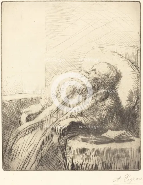 Convalescent (Le convalescent). Creator: Alphonse Legros.