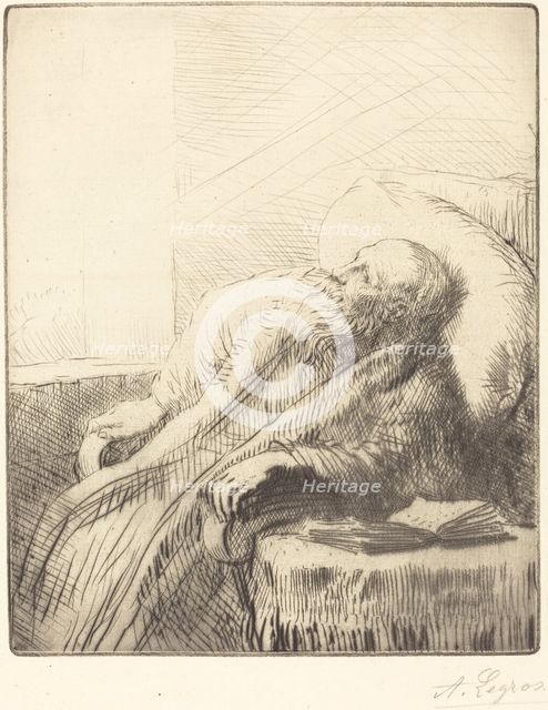Convalescent (Le convalescent). Creator: Alphonse Legros.