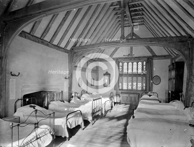Convalescent ward at Great Dixter, Northiam, East Sussex, 1915. Artist: Nathaniel Lloyd