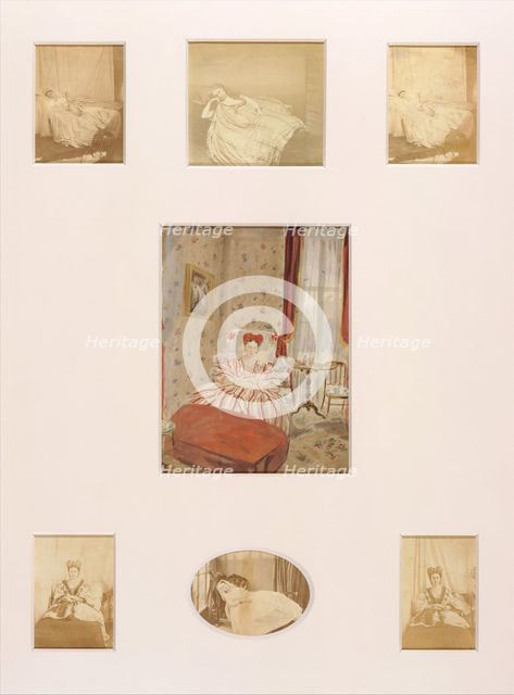Convalescente (colorieè), 1861-67. Creator: Pierre-Louis Pierson.