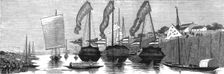 'Conveyance of the Remains of the Late Marquis Tseng to Hunan, down the River Peiho 1890. Creator: Unknown