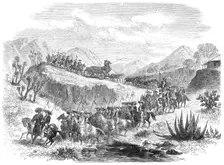 Conveying silver from the mines to Mexico, 1868. Creator: Unknown