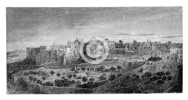 Convent of the Nativity, Bethlehem, c1888. Artist: Unknown