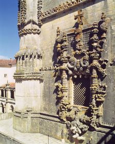 Convent of Christ in Tomar, detail of the decoration of a window
