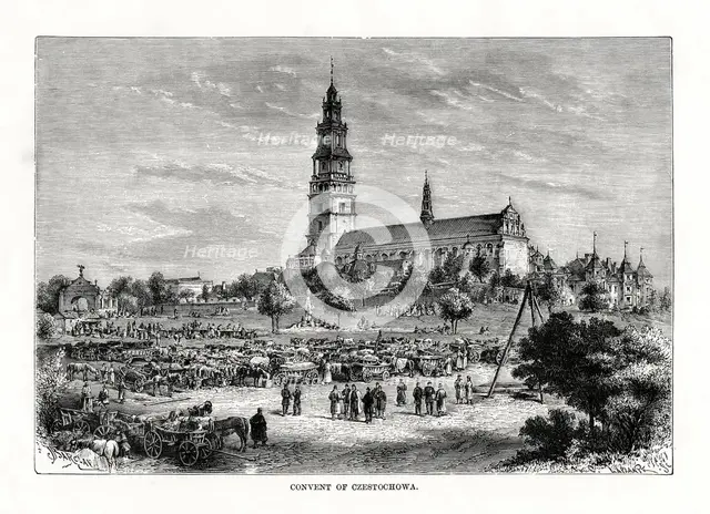 'Convent of Czestochowa', Poland, 1879. Artist: C Laplante