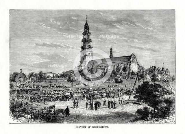 'Convent of Czestochowa', Poland, 1879. Artist: C Laplante
