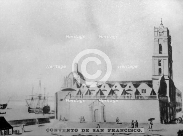 Convent of Saint  Francisco, (1738), 1920s. Artist: Unknown
