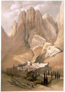 Convent of St Catherine with Mount Horeb, February 19th 1839 (1849). Artist: Louis Haghe