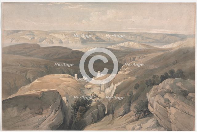 Convent of St. Saba, 1839. Creator: David Roberts (British, 1796-1864).