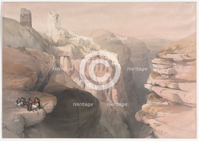 Convent of St. Saba, 1839. Creator: David Roberts (British, 1796-1864).