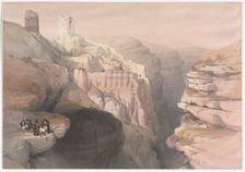 Convent of St. Saba, 1839. Creator: David Roberts (British, 1796-1864)