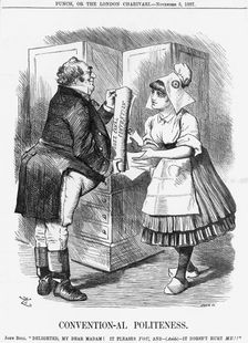 Convention-al Politeness 1887. Creator: Joseph Swain