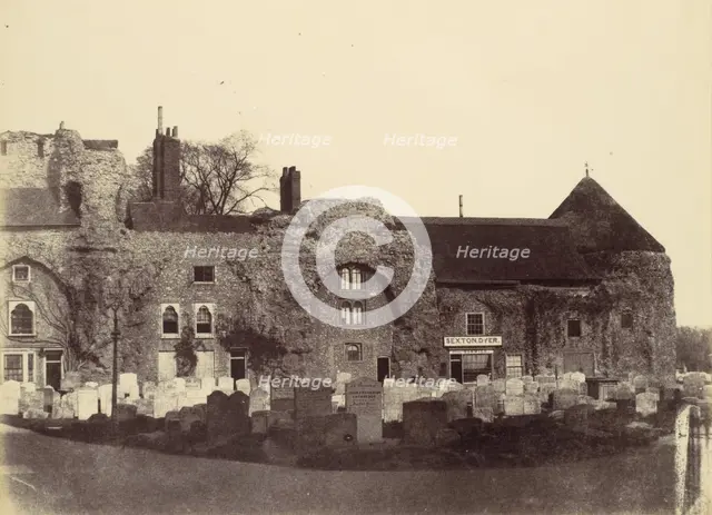 Conventual Buildings, Bury, 1858. Creator: Alfred Capel-Cure.