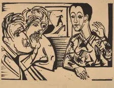 Conversation, 1929. Creator: Ernst Kirchner