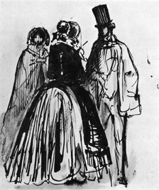 Conversation 19th century, (1930).Artist: Constantin Guys