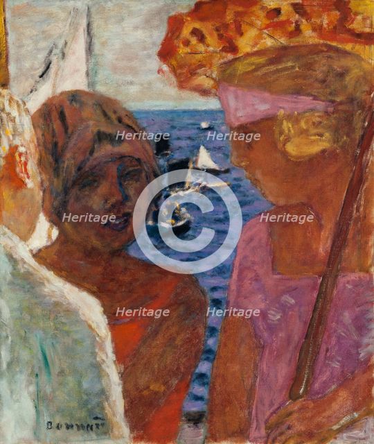 Conversation à Arcachon, 1926-1930. Creator: Bonnard, Pierre (1867-1947).