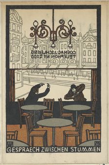 Conversation between Mutes (Gespraech zwischen Stummen), 1907. Creator: Moritz Jung