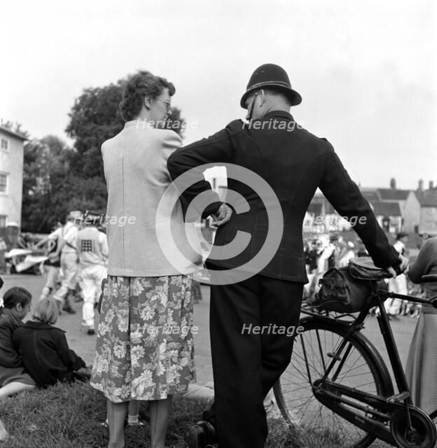 Conversation, Finchingfield Village Fair, Essex ,1958. Artist: John Gay