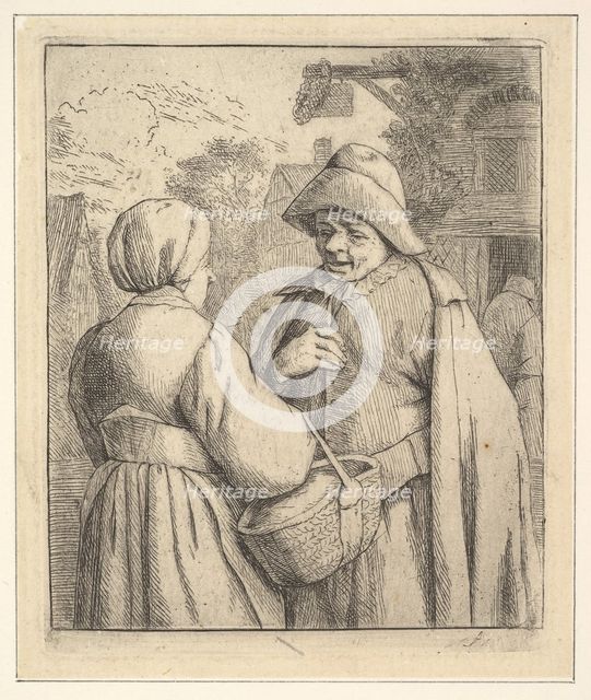 Conversation in the Street, 1610-85. Creator: Unknown.